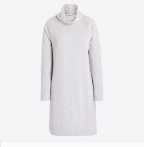 JCrew Modal Blend Cowl Neck Sweater Dress Heathered Gray